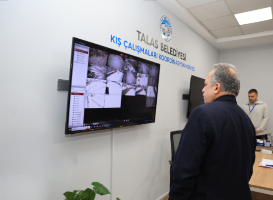 Başkan Yalçın Kış Çalışmaları Koordinasyon Merkezi’nden yönetti