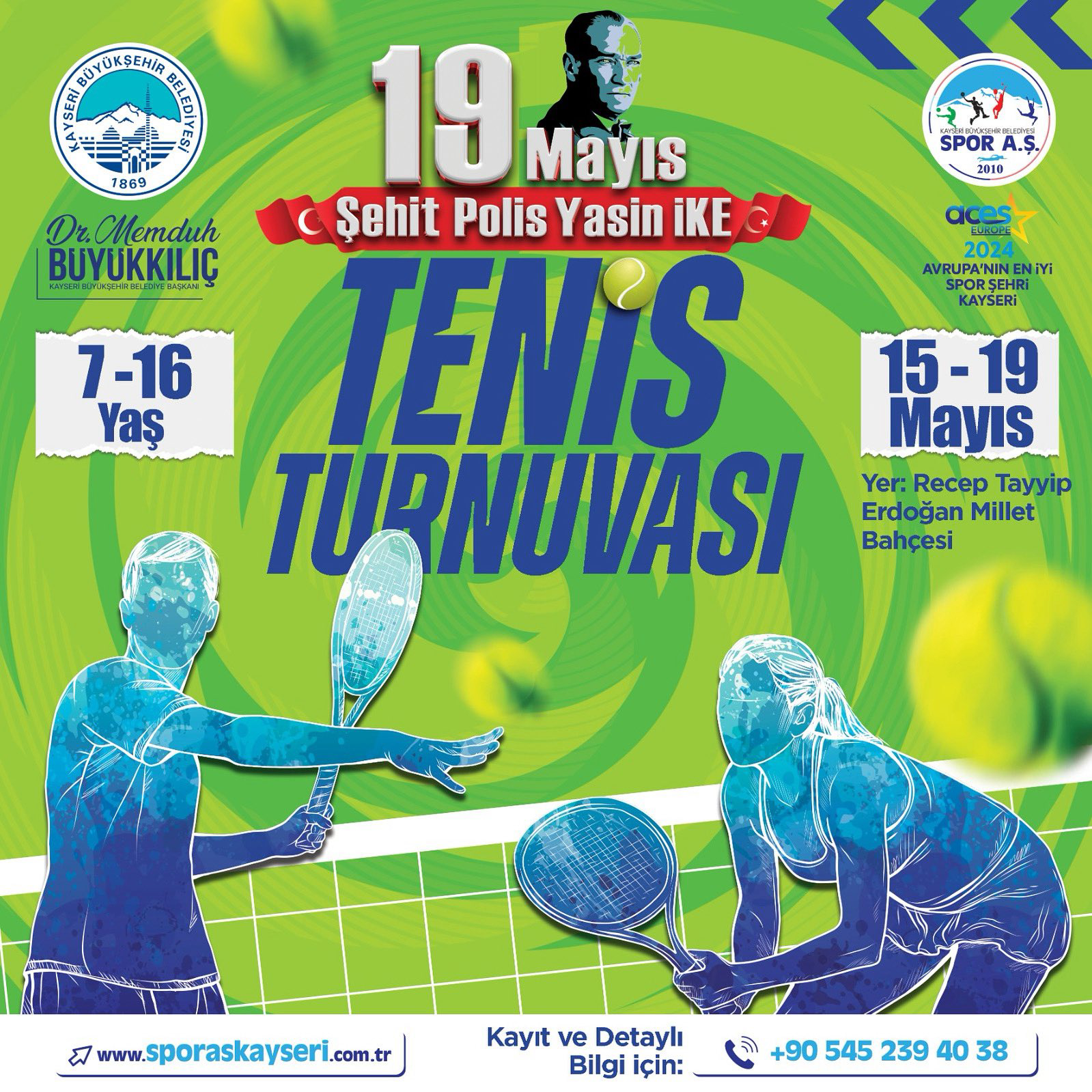 Spor A.Ş.'den 19 Mayıs'a Özel Tenis Turnuvası
